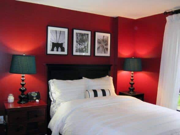 red bedroom